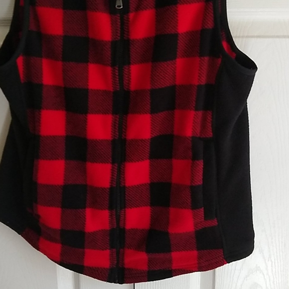 Chaps buffalo check flannel vest size PL - Picture 5 of 10